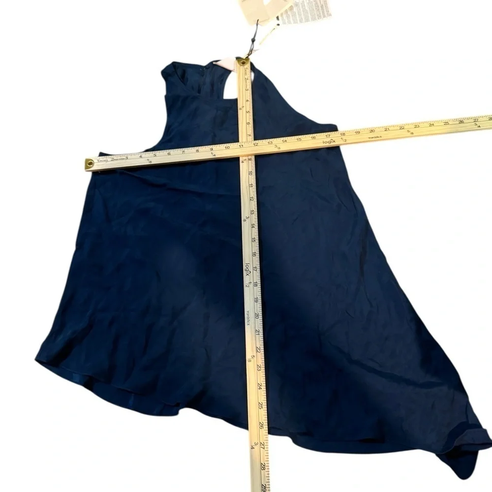 NWT Rare Cinq A Sept Cuerpo Dylan Tunic Asymmetric Navy Size S MSRP $269
